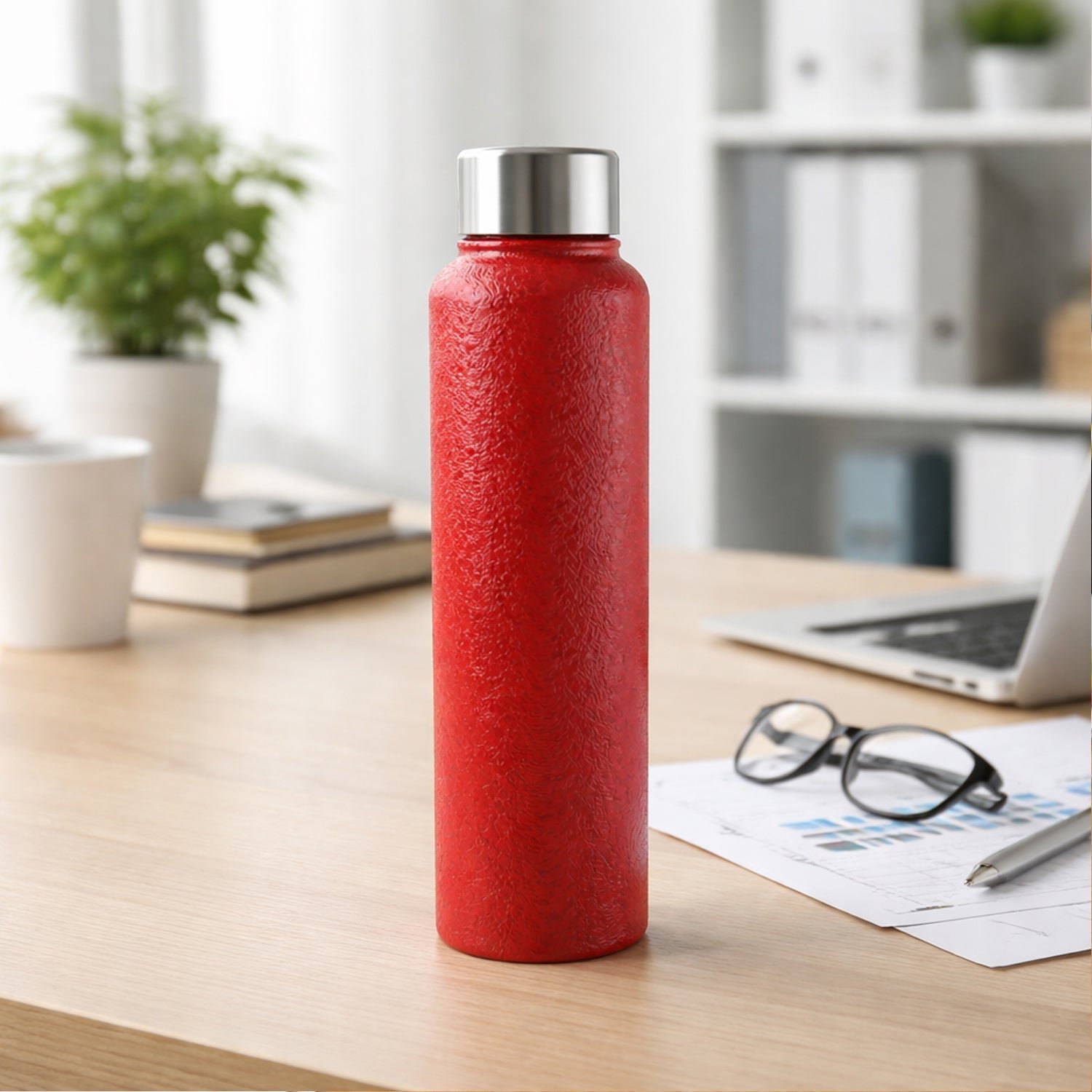 Premium 1000 ML Stainless Steel Water Bottle Red Color (1 Pc) - Buy Online at Alikart