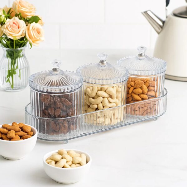 Dry Fruit & Snack Storage – (3 Pc / Set)