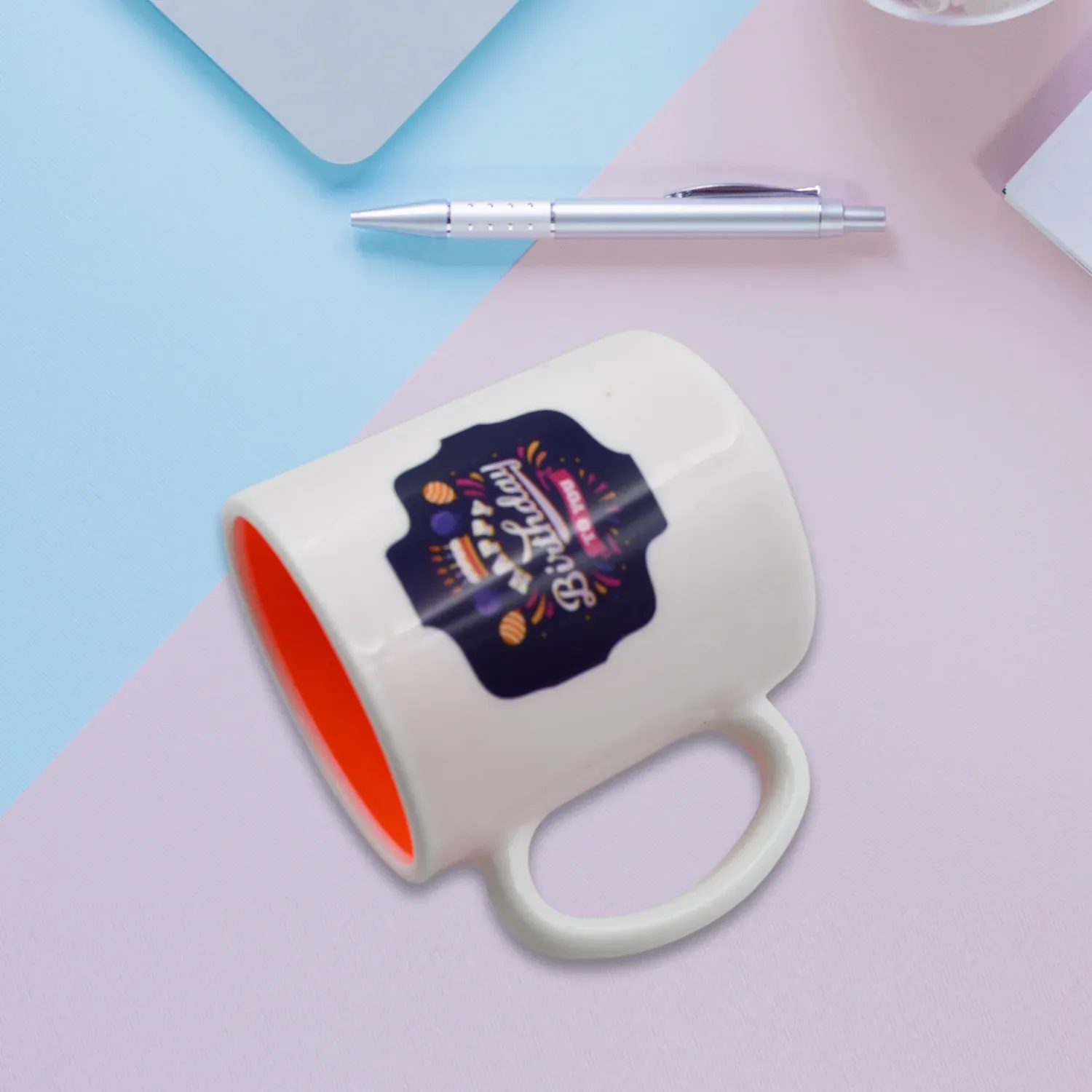 Mix Design & Color Coffee Mug With Spoon and box packing, Designer Mug with - Detailed Feature View 5
