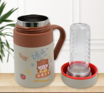 Stainless Steel Mug / Bottle Vacuum Insulated Cup Handle & Small cup (550 ML)