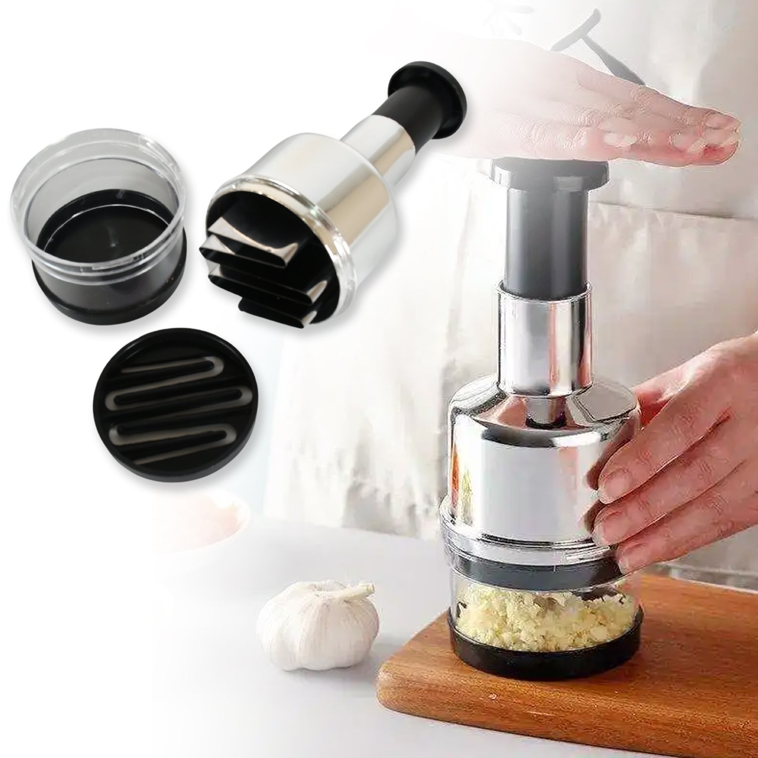 Premium Stainless Steel Food Cutter & Chopper for Vegetables and Nuts - Buy Online at Alikart