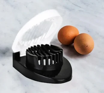 Oval Shape Plastic Multi Purpose Egg Cutter / Slicer with Stainless Steel Wires