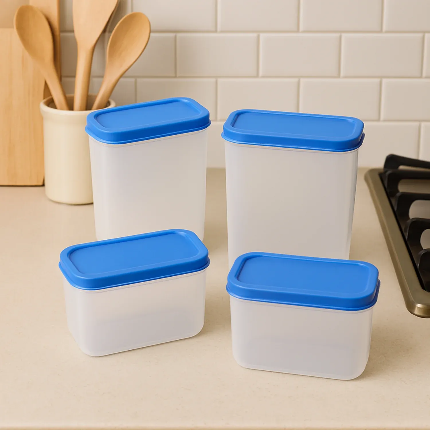 Premium Apex Glory Plastic Storage Container Box Set (4 Pc) - Buy Online at Alikart