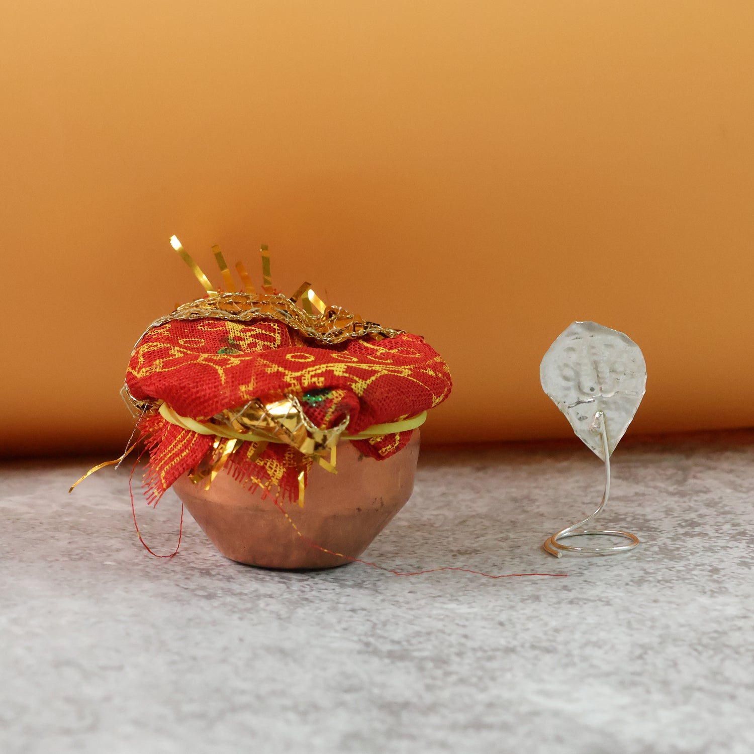 Premium vastu Kalash Pooja Decorative Copper-Style Kalash - (1 set) - Buy Online at Alikart