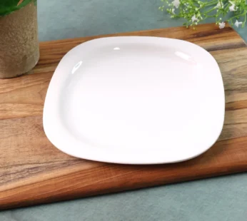 Plastic Square Dinner / Serving Plate – 20 cm (1 Pc)