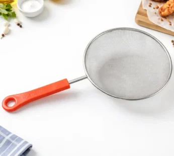 B-Grade Big Size Fine Mesh Kitchen Strainer with Strong Handle Grip (1 Pc)