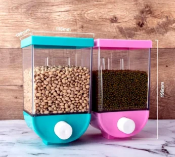Wall Mounted Cornflakes Pulses Beans Oatmeal Namkeen Dry Food Storage Box1100 ML