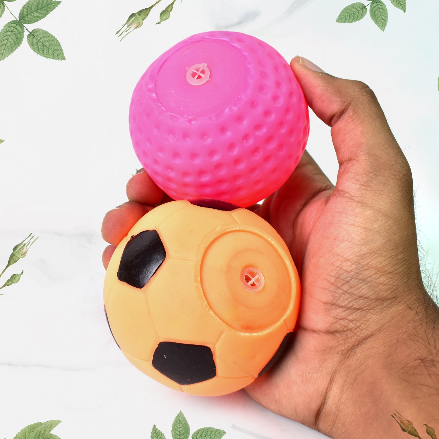 Sports Squeeze Ball Toy Set of 3 Soft Balls for Kids/Toy for Kids - Detailed Feature View 2