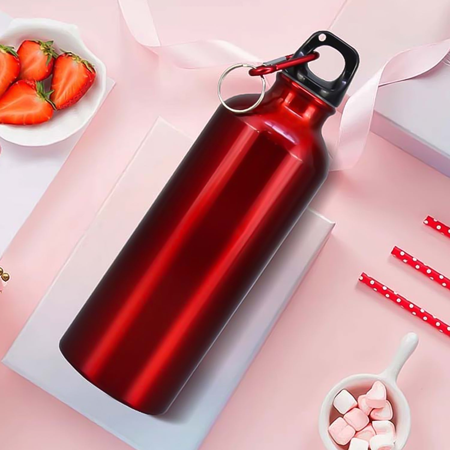 Aluminum Durable Sports Water Bottle (1 Pc / Mix Size & Color) - Detailed Feature View 2