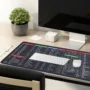 Super large shortcut keyboard mouse pad featuring quick key layouts and anti-slip rubber backing.
