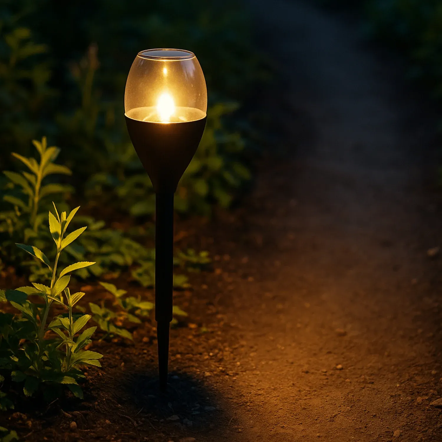 Solar-Powered Outdoor Pathway Garden Light (1 Pc) - Detailed Feature View 5