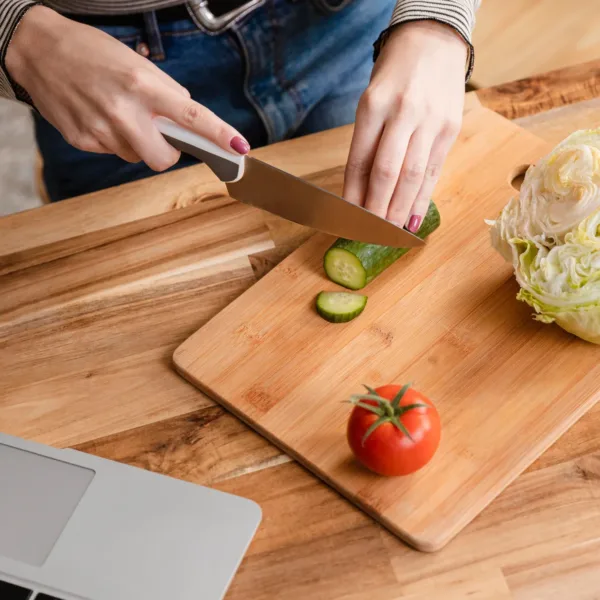 Wooden Chopping Board Big Size Kitchen Chopping Board Household Cutting Board Knife Board Vegetable Cutting and Fruit Multi-purpose Steel Vs Wooden