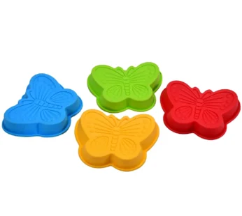Butterfly Silicone Baking Cups – Reusable Moulds for Desserts (4 Pc)