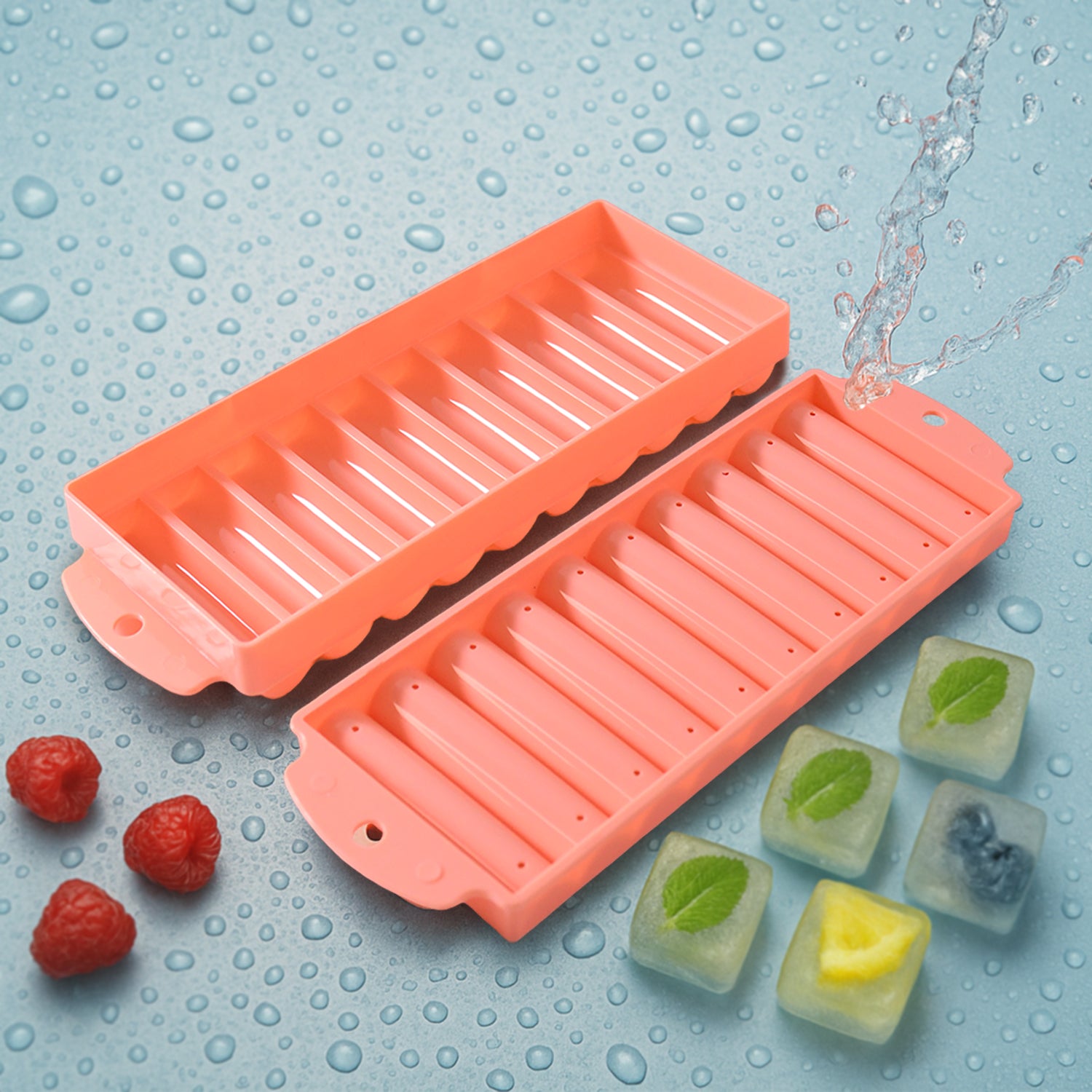 Compact Plastic Ice Stick Tray (1 Pc) - Detailed Feature View 2