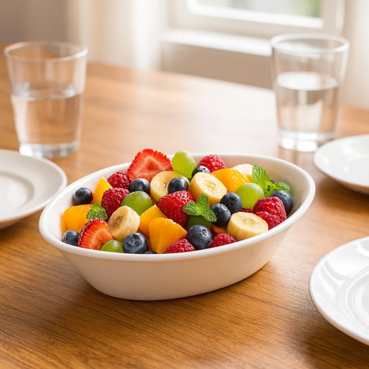 Plastic Marin Serving Bowl – Elegant Oval Deep Bowl (1 Pc / White) - Detailed Feature View 2