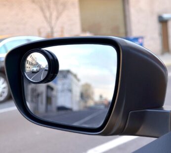 Car Blind Spot Mirror – HD Glass, Convex & Frameless (2 Pcs Set)