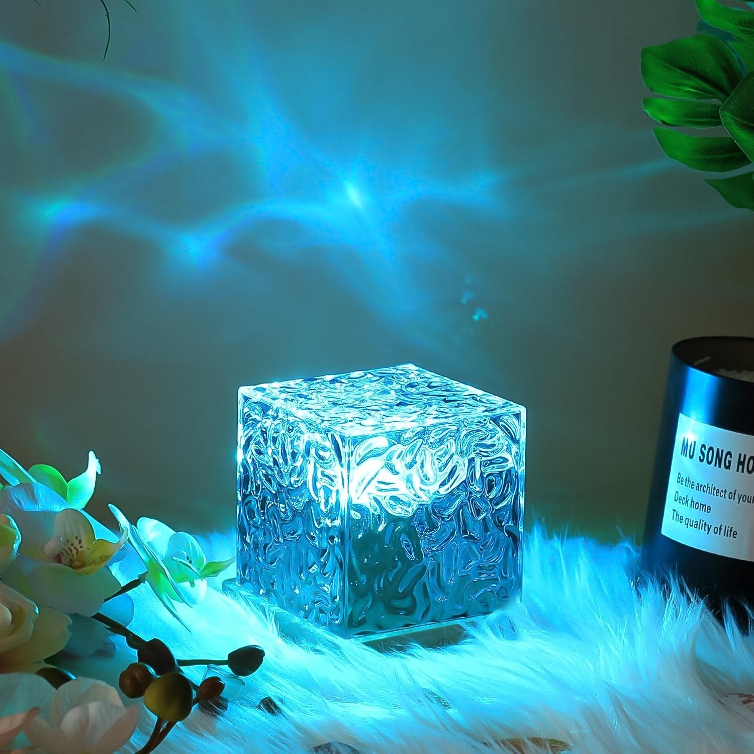 Premium Ocean Wave Projector Lamp – 3D Water Wave LED Night Light with Remote - Buy Online at Alikart