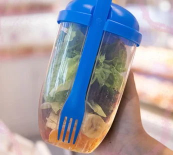 Fruit and Vegetable Salad Cups Easy Clean Salad Mixing Cup (1Pc)