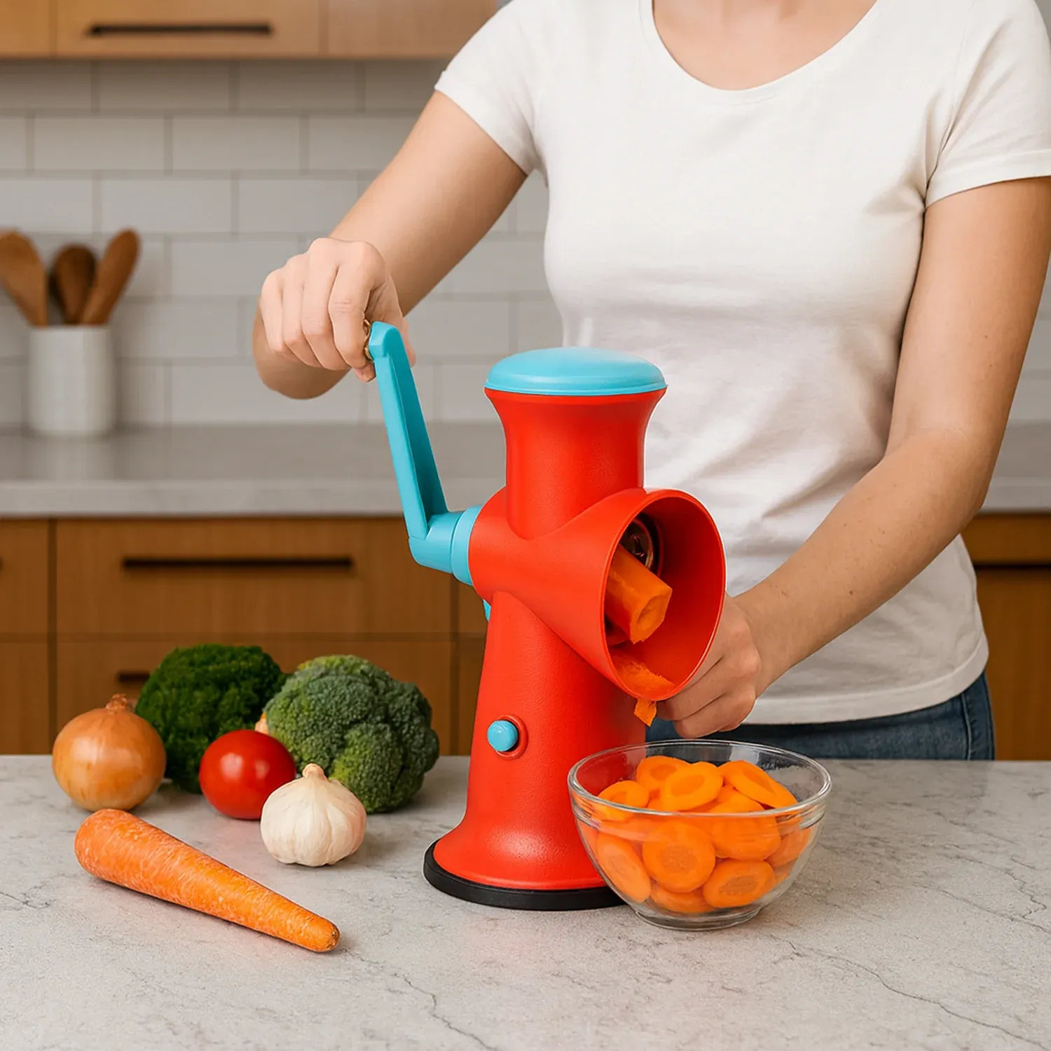 Apex 4 in 1 Signature Rotary Grater with Interchangeable Blades - Detailed Feature View 6