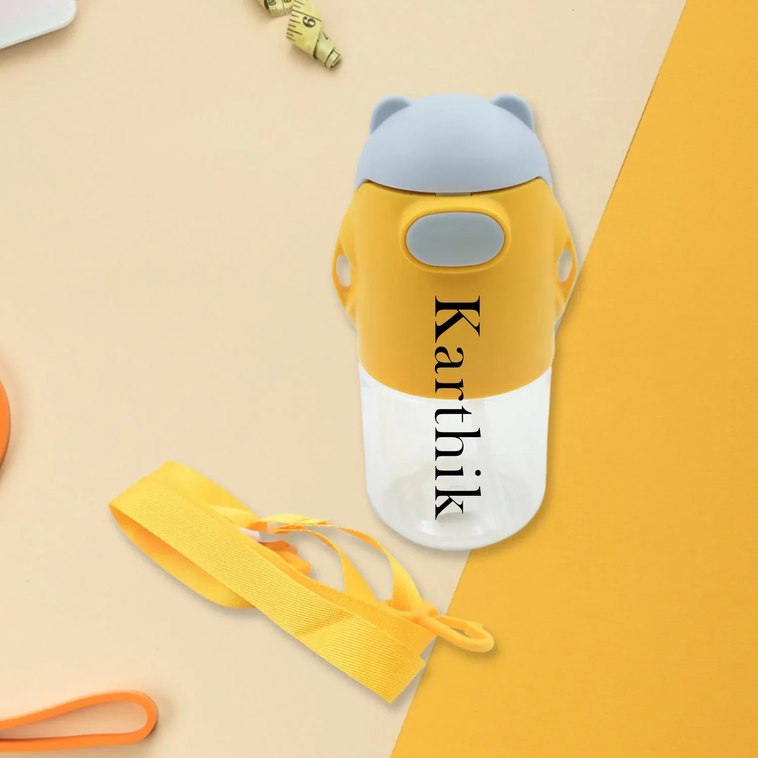 Customize Large Capacity Plastic Water Bottle | Office Bottle | Gym Bottle | Home | Kitchen | Leakproof and BPA Free Drinks Bottle | Water Drink Juice Bottle Wide-Mouth BPA Free Leak-Free Lightweight (1 Pc ) - Detailed Feature View 3