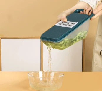 Multifunctional Vegetable Slicer Cutter – Onion & Potato Slicer with 6 Blades & Peeler