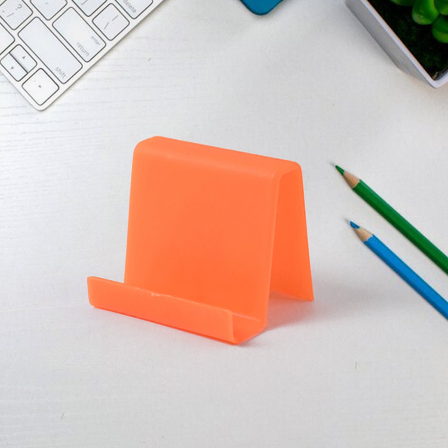 Premium Durable Plastic Mobile Phone Stand with Angled Support (1 Pc / Mix Color) - Buy Online at Alikart