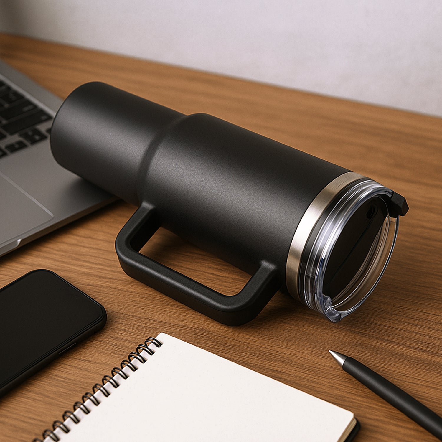 Premium 1200 ML Stainless Steel Vacuum Insulated Travel Mug Tumbler (1200ML / 1 Pc) - Detailed Feature View 3