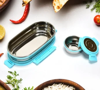 Ganesh Stainless Steel Lunch Box & Container Set of 2