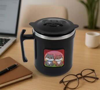 1 Pc Apex Cat Mug – 250 ml Stainless Steel Insulated Inner with Cute Cat Print