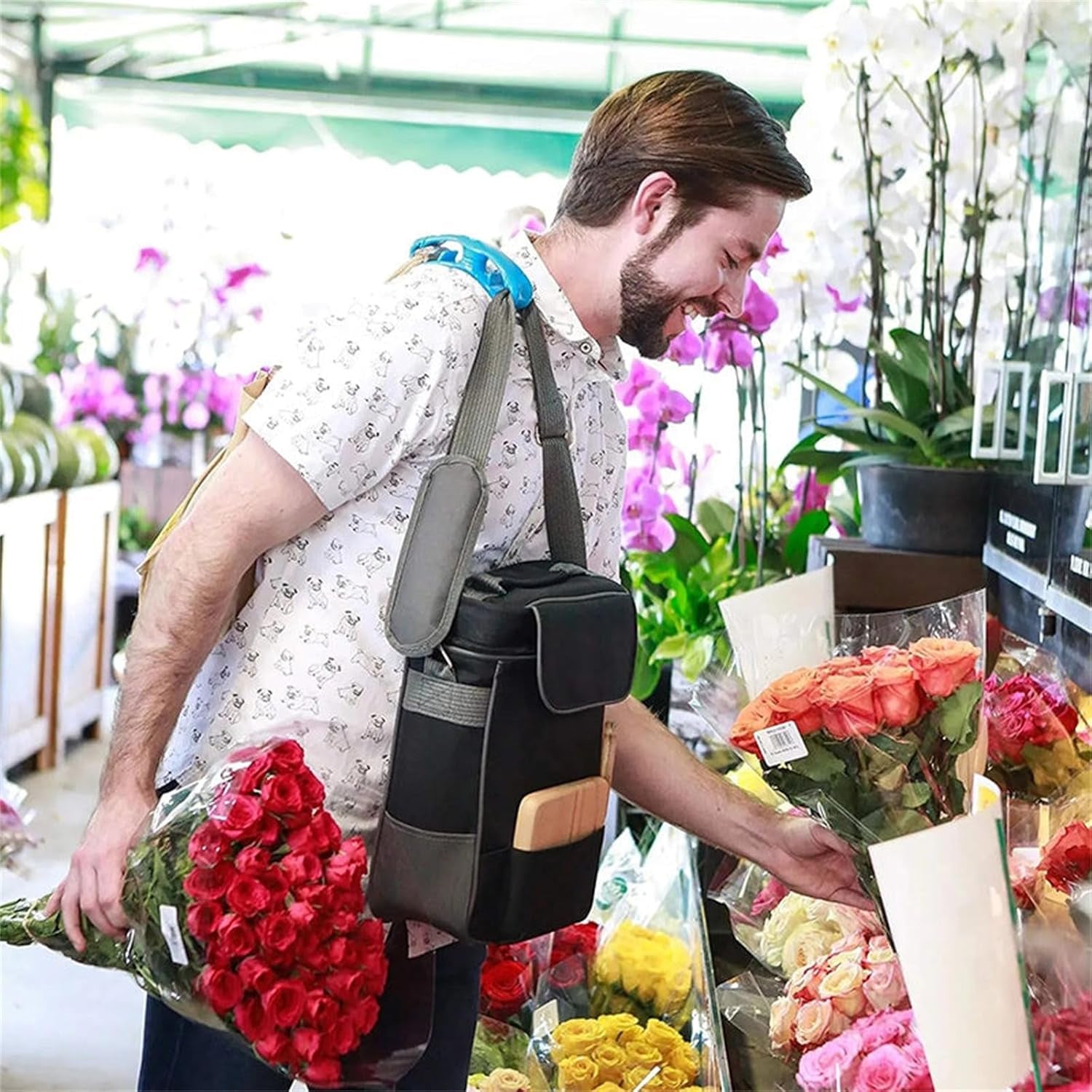 Click & Carry Grocery Bag Holder (1 Pc / Multi Color) - Detailed Feature View 2