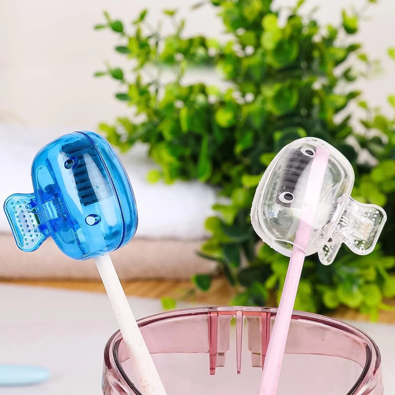 Plastic Toothbrush Head Cover Cap (1 Pc) - Detailed Feature View 5