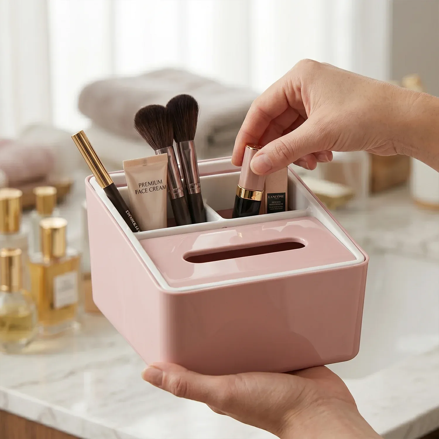Plastic Multipurpose Storage Organizer Box with Compartments - Detailed Feature View 6