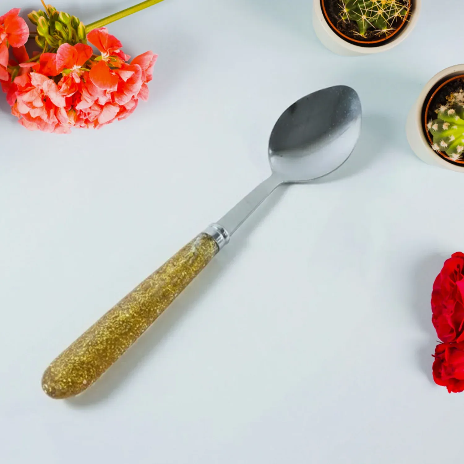Premium Stainless Steel Dining Spoon Set (Pack of 2) - Detailed Feature View 2