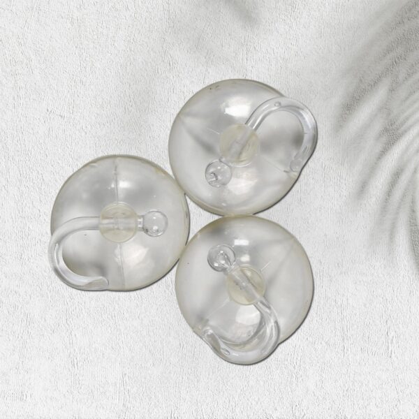 Transparent Rubber Vacuum Hangers for Bathroom, Kitchen, and Wall