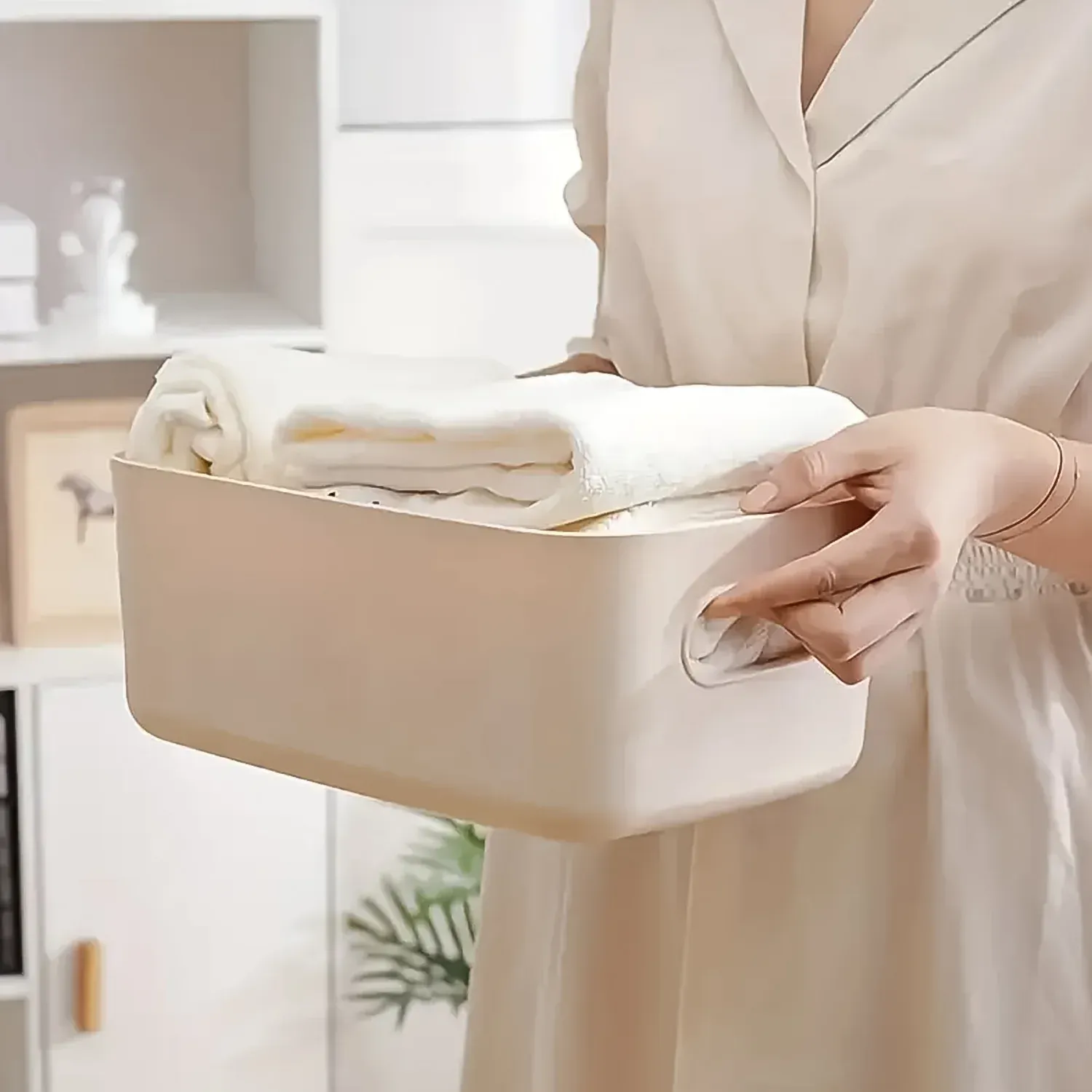Storage Boxes Plastic Kitchen Storage Baskets (1 Pc / 21×15 Cm) - Detailed Feature View 5