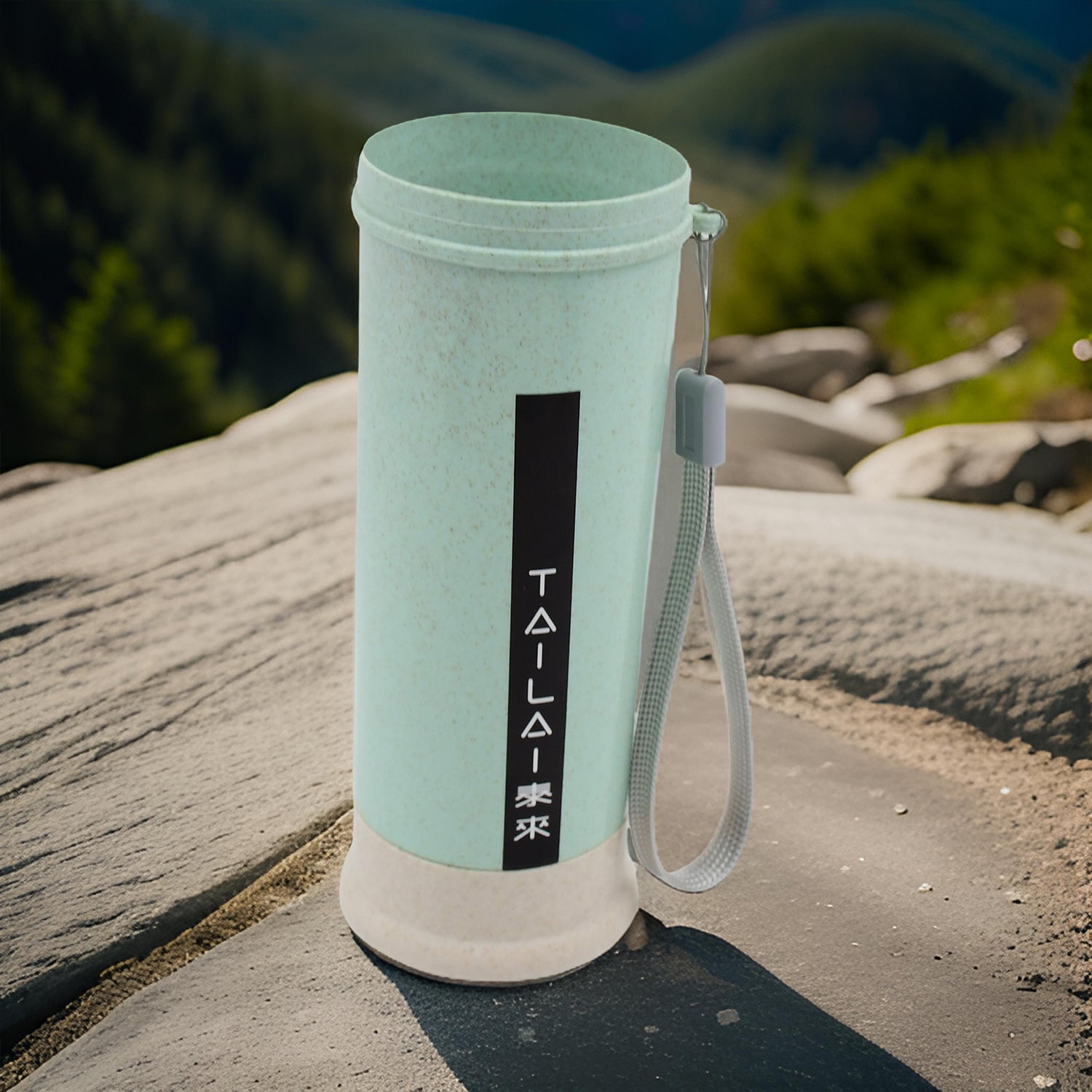 Portable Water Bottle (300 ML Approx / Mix Colors / Design) - Detailed Feature View 2
