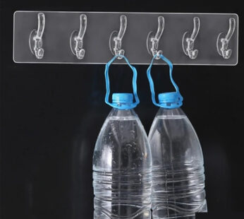 Adhesive Golden & Transparent Heavy Duty Wall Hook