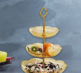 3 Layer Snack Rack, Basket Stand Holder (1 Pc)