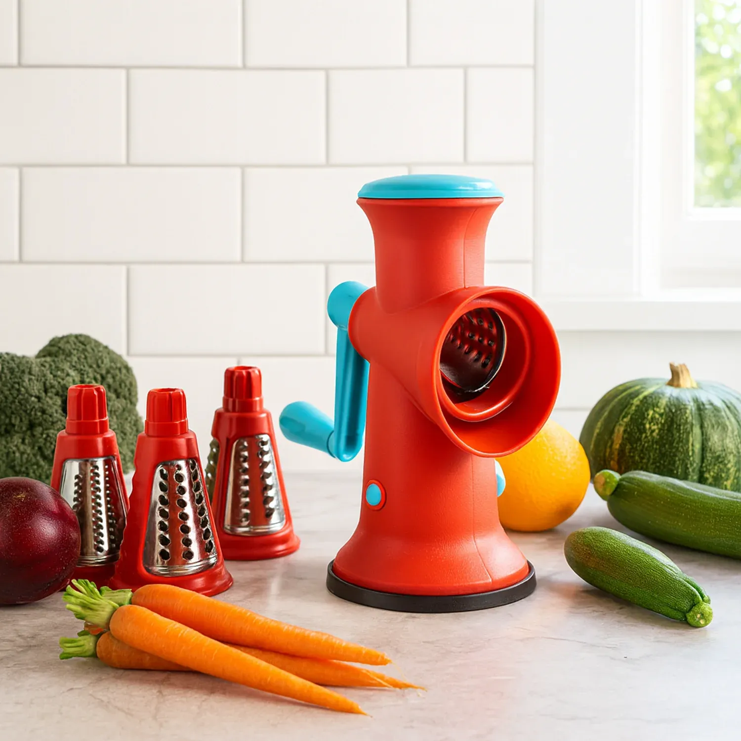 Apex 4 in 1 Signature Rotary Grater with Interchangeable Blades - Detailed Feature View 7