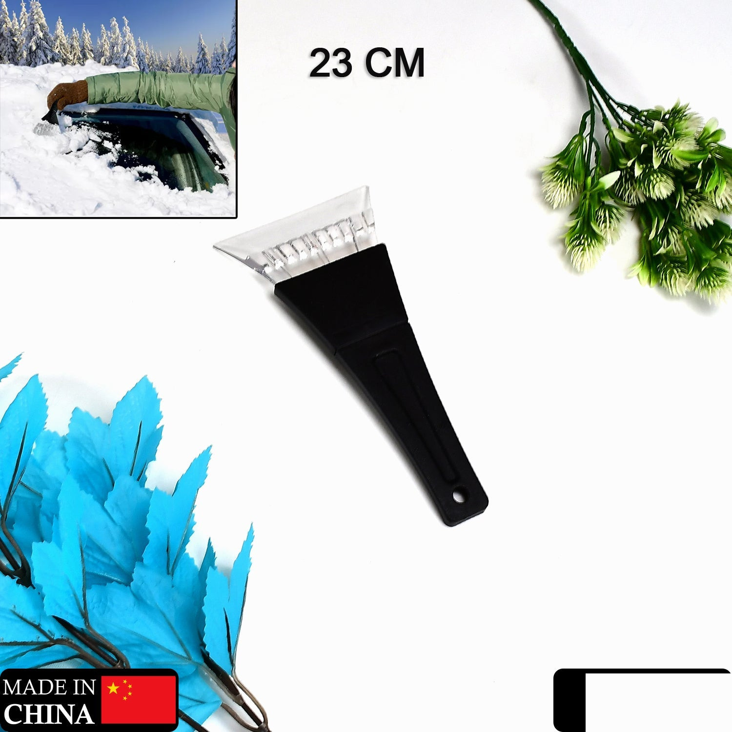 Ice Scraper for Car Windshield & Windows - Detailed Feature View 1