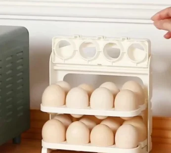 Plastic Foldable Egg Tray | 24 Grid Egg Storage Box (1 Pc)