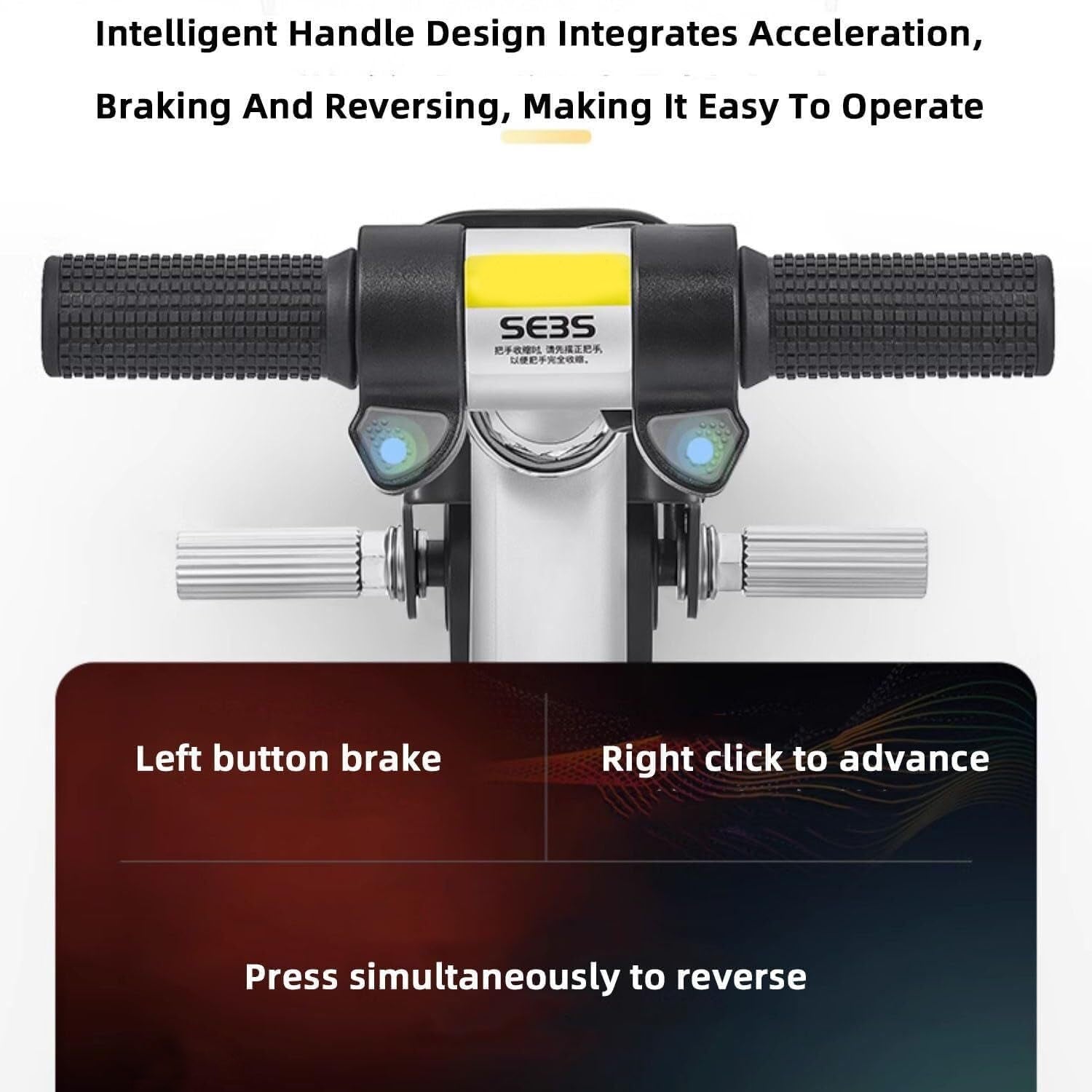 Electric Suitcase Smart Scooter – Riding Luggage with Removable Power (1 Pc) - Detailed Feature View 5