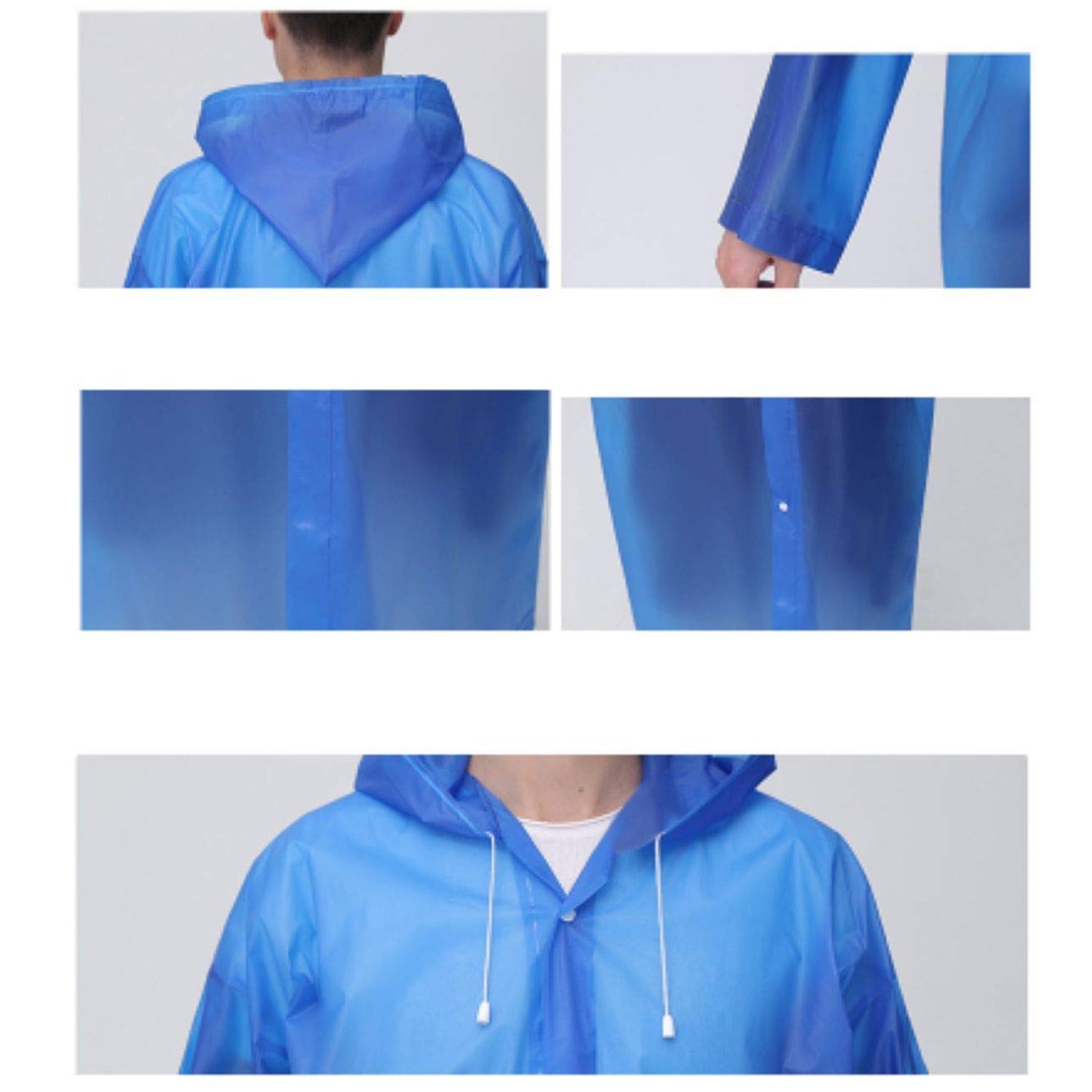 Outdoor Adult Portable Traveling Raincoat for Men & Women - Detailed Feature View 3