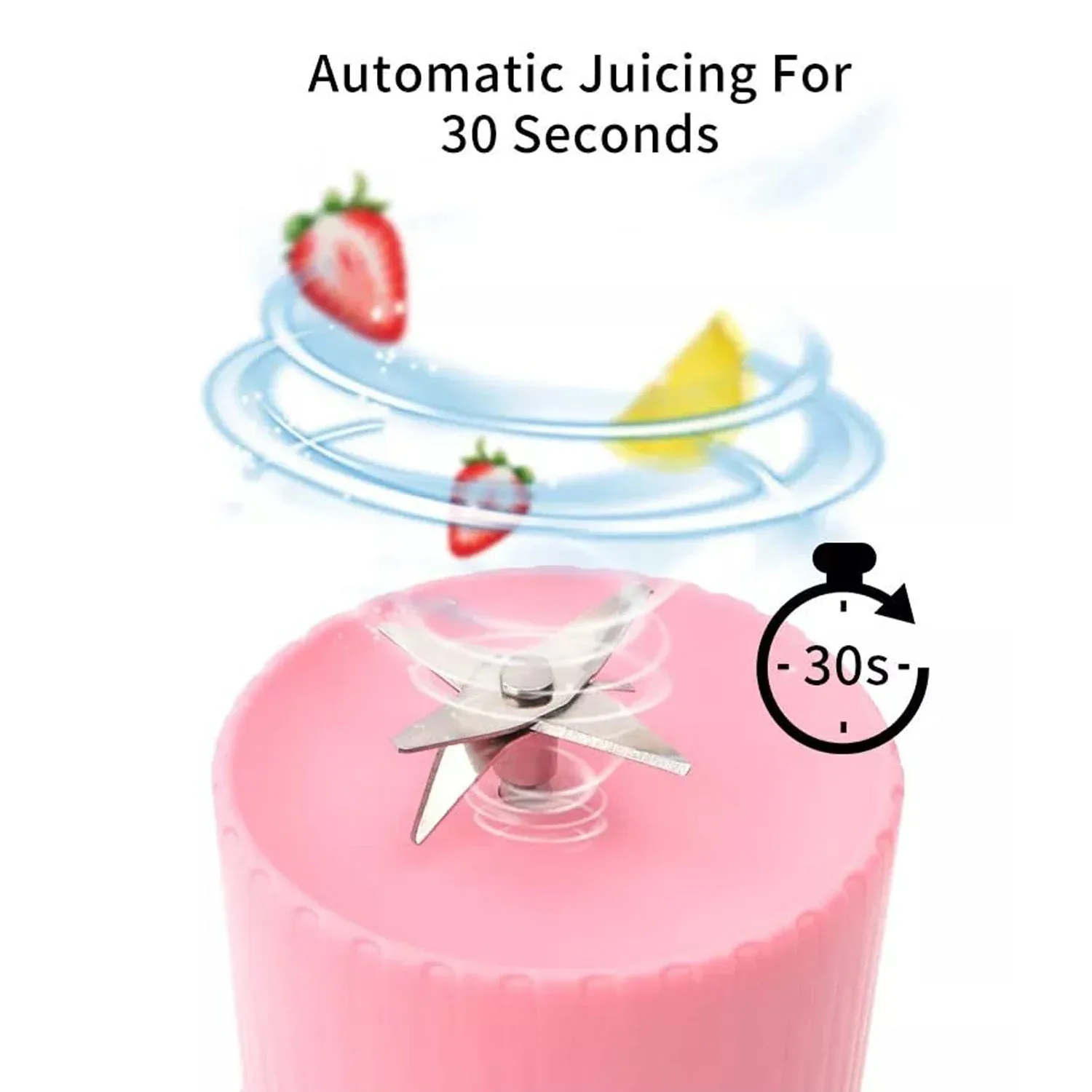 BLENDER PORTABLE JUICER FOR SMOOTHIE 420 ML Multicolour - Detailed Feature View 6