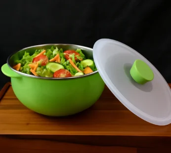 Apex 2200ml Microwave-Safe Plastic Serving Bowl with Lid (1 Pc)