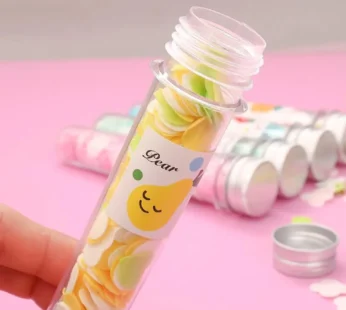 Portable Hand Washing Bath Flower Shape Paper Soap Strips In Test Tube Bottle
