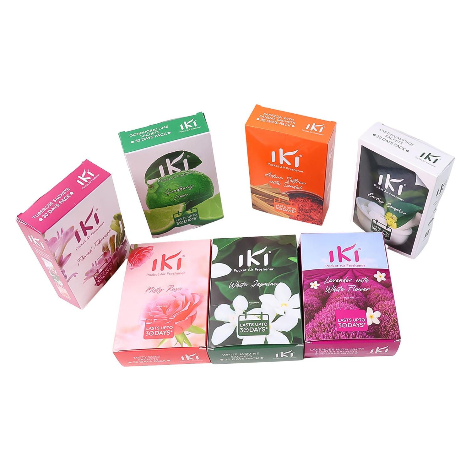 IKI Pocket Air Freshener Mix Flevar / Fragrance (1 Pkt / Inside 6 Pcs ) - Detailed Feature View 5