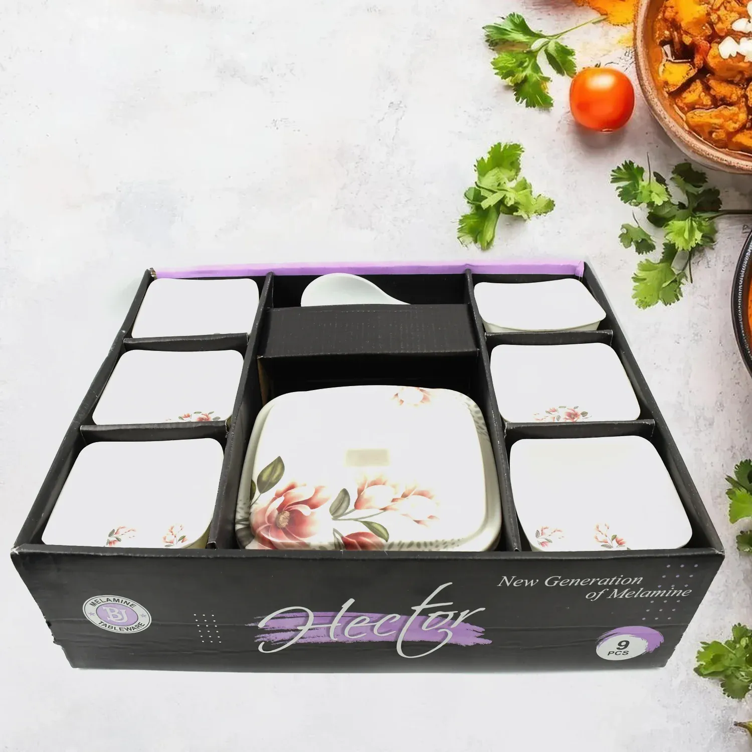 Hector High Quality Dinning Dinner / Pudding Set (9 Pcs set) - Detailed Feature View 4