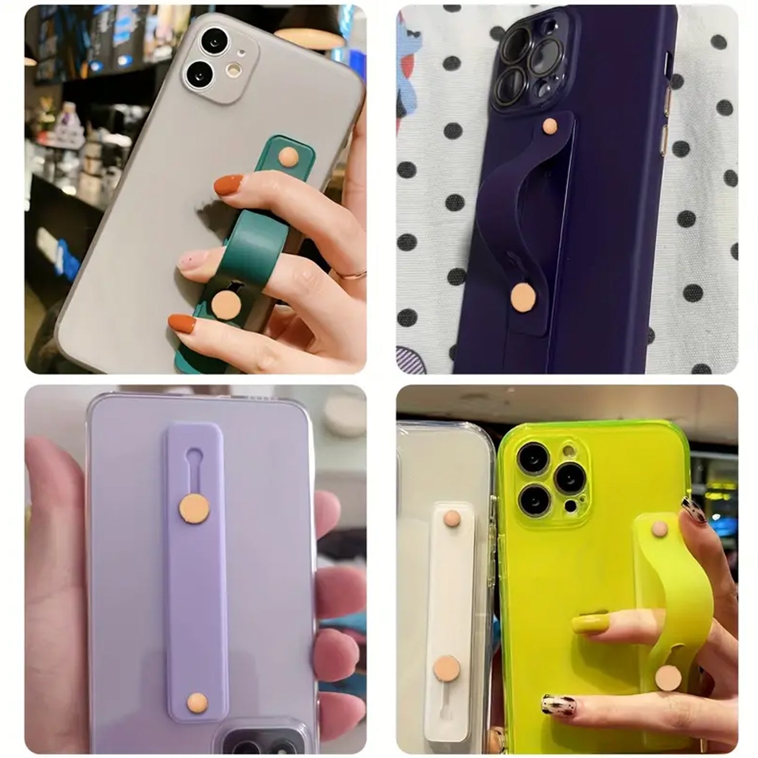 Phone Loop Finger Holder, Phone Grip Straps Silicone Phone Finger Strap (1 Pc) - Detailed Feature View 5