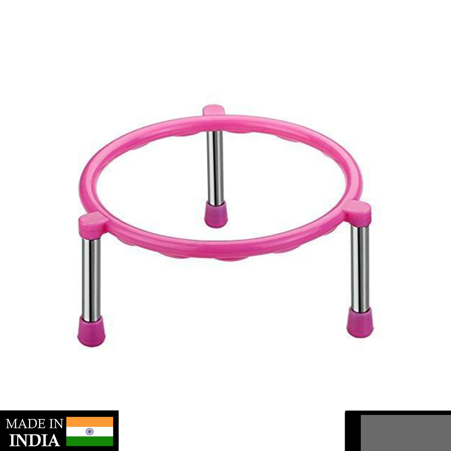 Stainless Steel Single Ring Matka Stand - Detailed Feature View 1